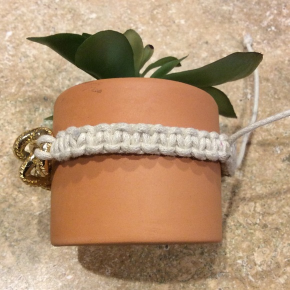 String Gold Links Bracelet - Picture 2 of 5